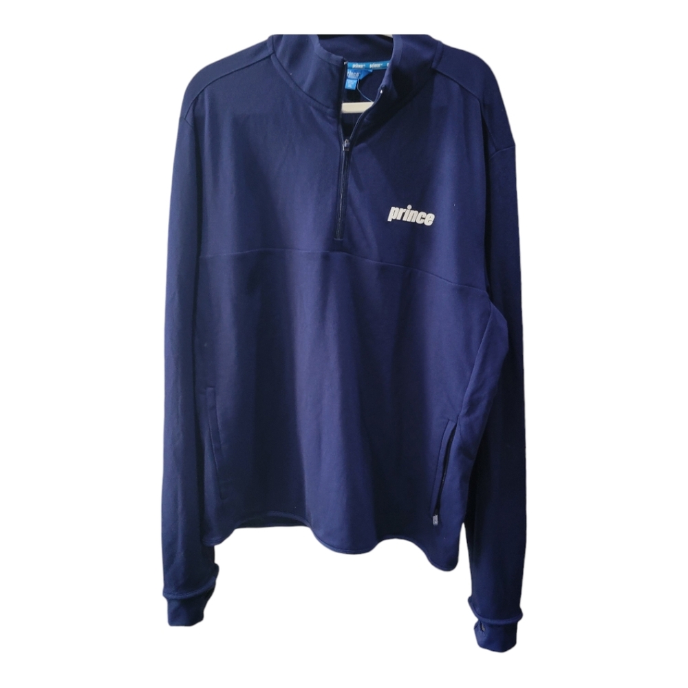 Prince Pickleball Men's Ponte 1/4 Zip Pullover Jacket Blue Size‎ XL